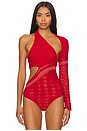 view 2 of 6 Dina Bodysuit in Red