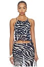 view 1 of 4 TOP BLUSA MARONTI in Blue Zebra