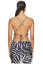 view 3 of 4 TOP BLUSA MARONTI in Blue Zebra