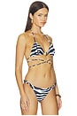 view 2 of 5 HAUT DE MAILLOT DE BAIN MIAMI in Blue Zebra