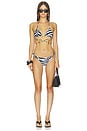 view 4 of 4 BRAGUITA BIKINI SCRUNCHIE in Blue Zebra