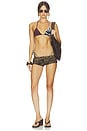 view 5 of 5 HAUT DE MAILLOT DE BAIN SPLASH in 2 Tone Safari
