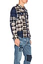 view 2 of 5 Patchwork Flannel Shirt in Navy