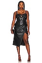 view 1 of 7 Gwen Faux Leather Dress in Black