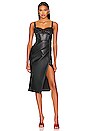 view 2 of 7 Gwen Faux Leather Dress in Black