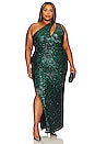 view 1 of 7 Donna Gown in Emerald