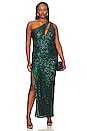 view 3 of 7 Donna Gown in Emerald