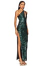 view 5 of 7 Donna Gown in Emerald