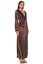 view 5 of 6 Cat Maxi Dress in Chocolate Brown