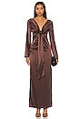view 2 of 6 Cat Maxi Dress in Chocolate Brown