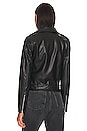 view 7 of 11 Alexa Faux Leather Moto Jacket in Black