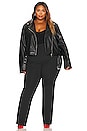 view 11 of 11 Alexa Faux Leather Moto Jacket in Black