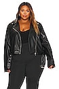 view 5 of 11 Alexa Faux Leather Moto Jacket in Black