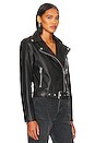 view 6 of 11 Alexa Faux Leather Moto Jacket in Black