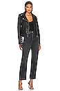 view 8 of 11 Alexa Faux Leather Moto Jacket in Black