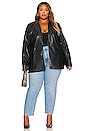 view 11 of 11 Chloe Faux Leather Blazer in Black