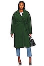 view 1 of 7 Brooks Waist Tie Coat in Forest Green