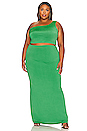 view 10 of 10 Lucy Maxi Skirt in Green