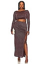 view 8 of 11 Bailey Maxi Skirt in Burgundy