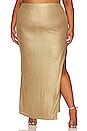 view 1 of 10 Jacqui Maxi Skirt in Metallic Gold