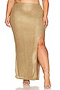 view 4 of 10 Jacqui Maxi Skirt in Metallic Gold