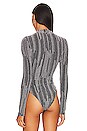 view 7 of 12 Claire Metallic Bodysuit in Silver Metallic