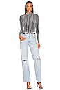 view 8 of 12 Claire Metallic Bodysuit in Silver Metallic