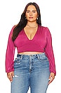 view 3 of 10 Stephanie Top in Wine Red