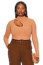 view 1 of 12 Margo Cut Out Bodysuit in Caramel