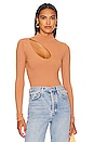 view 2 of 12 Margo Cut Out Bodysuit in Caramel
