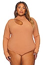 view 6 of 12 Margo Cut Out Bodysuit in Caramel