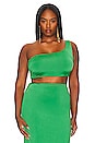 view 3 of 10 Lauren One Shoulder Top in Green