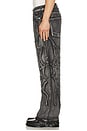 view 3 of 7 Spider Web Denim Pant in Waxed Black