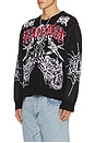 view 2 of 5 Prison Tattoo Knit Sweater in Black