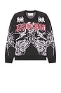 view 5 of 5 Prison Tattoo Knit Sweater in Black
