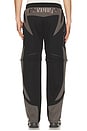view 5 of 7 Racer Patch Convertible Pant in Black