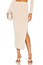 view 1 of 4 Side Split Skirt in Ivory
