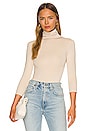 view 1 of 5 3/4 Sleeve Turtleneck Bodysuit in Ivory