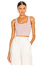 view 1 of 4 Signature Tank Crop in Mauve
