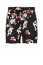view 1 of 4 Floral Shorts in Jet Black