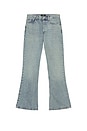 view 6 of 6 R6 Flare Denim Jean in Astro Blue