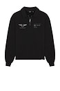 view 1 of 4 SUDADERA CON UN CUARTO DE CREMALLERA TEAM REP in Jet Black