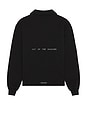 view 2 of 4 SUDADERA CON UN CUARTO DE CREMALLERA TEAM REP in Jet Black