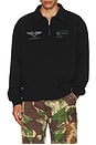 view 3 of 4 SUDADERA CON UN CUARTO DE CREMALLERA TEAM REP in Jet Black