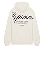 view 1 of 4 Owners Club Script Hoodie in Cream Marl