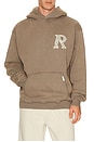 view 1 of 5 Western Initial Hoodie in Dusty Brown