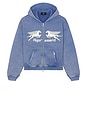 view 4 of 5 Pegasus Zip Through Hoodie in Indigo