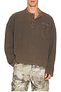 view 1 of 4 Henley Sweatshirt in Vintage Falcon