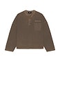 view 5 of 4 Henley Sweatshirt in Vintage Falcon