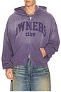 view 1 of 4 Owners Full Zip Hoodie in Deep Purple